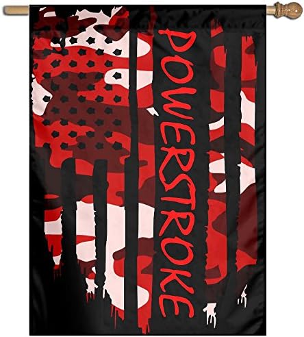 American Flag Powerstroke Flag Outdoor Patio Seasonal Holiday 27"x37" Family Flag
