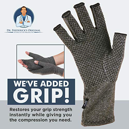 Dr. Frederick's Original Grippy Arthritis Gloves for Women & Men - Anti-Slip Compression Gloves for  - //medicalbooks.filipinodoctors.org