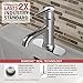 Delta Faucet Trinsic Single Hole Bathroom Faucet, Single Handle Bathroom Faucet Chrome, Bathroom Sink Faucet, Metal Drain Assembly, Chrome 559LF-MPU