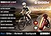 SIGEM Ultra Bright Bike Tail Light, Headlight, USB Rechargeable, Bicycle Flashing Rear taillight, LED Safety Warning Strobe Head Light, Also for Helmet and Backpack Max.120 Lumens (Red-White Light)