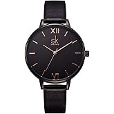 SHENGKE Simplicity Creative Women Watch Genuine Leather Elegant Women Watches Ladies Business Wristwatch