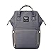Uigos Baby Diaper Backpack Bag for Women Multi Function Waterproof Water Wipes Gray Travel Bookbag