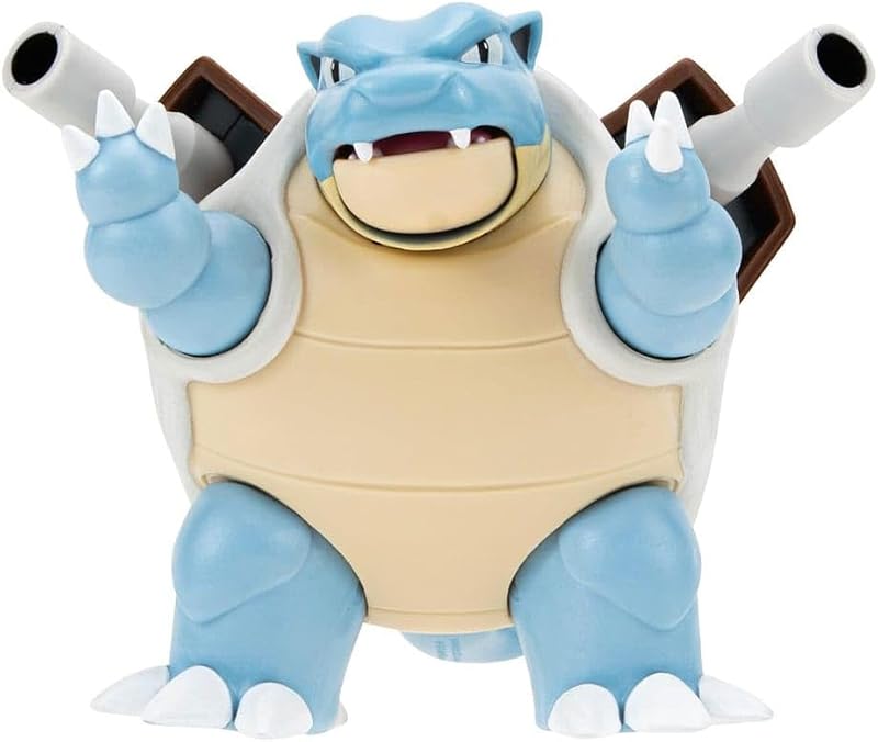 Pokémon Blastoise Battle Figure 4.5-Inch Water Missile Cannon Official