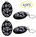 Emergency Personal Alarm Keychain - WER 120db SOS Safety Emergency Alarm for Women, Kids, Girls, Superior, Explorer Self Defense Electronic Device Bag Decoration(4 PCS)