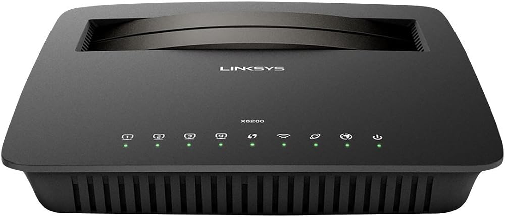 Linksys X6200 Dual Band AC750 Gigabit Wireless ADSL VDSL Wi-Fi Modem Router