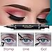 PrettyDiva Winged Eyeliner Stamp - Waterproof Long Lasting Liquid Eyeliner Pen Smudgeproof Eye Makeup Seal Stamp Tool for Wing or Cat Eye - Black