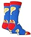 Oooh Yeah Socks - Mens Crew - Chicken and Waffles, Large