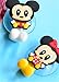 Mickey Minnie 2 pcs Set Toothbrush Holders with Suction Cup for Wall in Bathroom at Home RV Camper Van