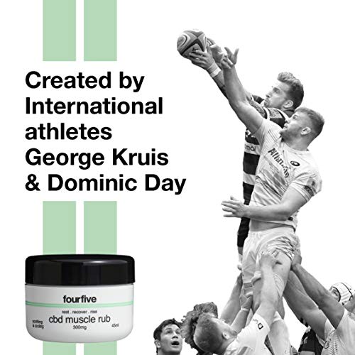 fourfive CBD Muscle Rub 300mg (High Strength) with Cooling Menthol & Vitamin E for Muscle Relief, Natural & Vegan Friendly - 45ml - Image 2