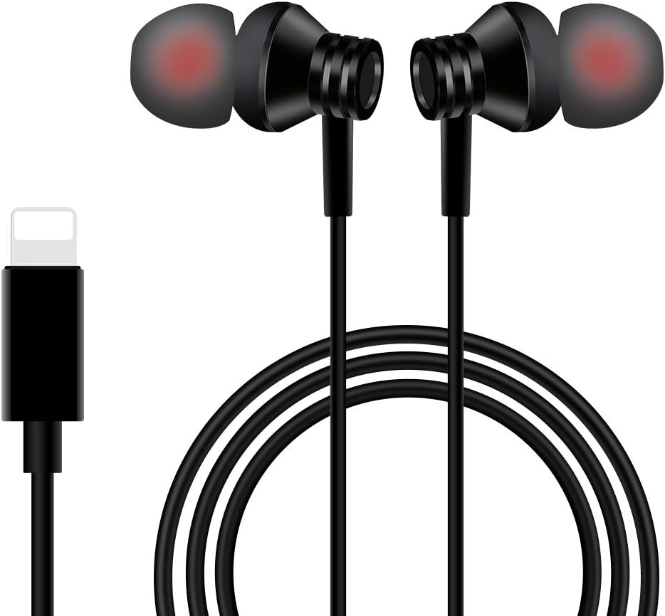 Aothing Earbuds in-Ear Headphones Compatible with iPhone 11 Pro iPhone X/XS Max/XR iPhone 8/8 Plus iPhone 7/7 Plus, MFi Certified Wired Earphones Built-in Microphone Volume Controller