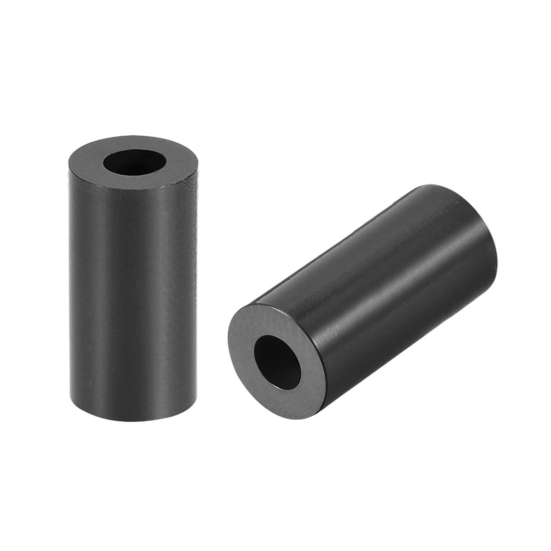 sourcing map ABS Round Spacer Washer 3.2mm ID 7mm OD 15mm Length for M3 Screws Block Black 250Pcs, for 3D Printer TV Wall Mount Outlet Pegboard Motorbike