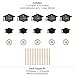 Big Dot of Happiness Gold 2025 Graduation Party Centerpiece Sticks - Table Toppers - Set of 15