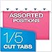Pendaflex 04153 1/5 PIN Reinforced Hanging Folders, Legal Size, Pink, 1/5 Cut, 25/BX (4153 1/5 PIN)