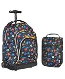 J World New York Lollipop Kids' Rolling Backpack with Lunch Bag