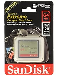 SanDisk Extreme Tarjeta de memoria CompactFlash   64 GB (sdcfxs-064g-a46)