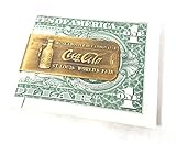 Drink Coca Cola Co St. Louis World Fair Solid Brass Money Clip - Antique Style