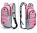 Juboury Hydration Backpack--Hydration Rucksack Bag Includes Free 2L Water Bladder for Running, Hiking, Biking, and for All Other Outdoor Sports Where You Need Water (Pink)
