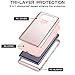 TOPSKY Phone Case for LG V20, Three Layers with Extreme Heavy Duty Protection, Shockproof and High Impact Resistant Hybrid Protective Cover Case for LG V20, Rose Gold
