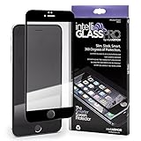 iPhone 6/6S PLUS intelliGLASS PRO EDGE-TO-EDGE (Black) - The Smarter Glass Screen Protector by intelliARMOR To Guard Against Scratches and Drops. Ultra HD Clear, Max Touchscreen Accuracy.