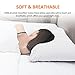 Adoric Pillow Cases Queen Size Ultra Soft Brushed Microfiber, Durable Pillow Cover - 2Pcs, White