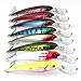 BOSSXIN 2 Pieces Fishing Lure Set Assorted Color Combo Life-like Deep Diving Minnow Lure long Lip Trolling Fishing Tackle 6 Inch 29g Hard Bait For Bass, Trout Perfect for Saltwater &Freshwater
