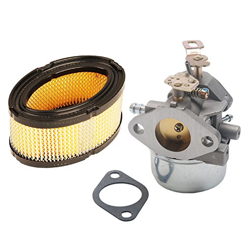 HIFROM Carburetor Carb 640349 640052 640054 with Air Filter 33268 33263 replace for Tecumseh 8hp 9hp 10hp HMSK80 HMSK90 Snow blower Generator Chipper Shredder