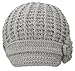 Simplicity Women's Winter Hand Knitted Beanie Newsboy Hat with Visor