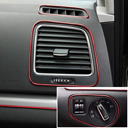 image for QLOUNI [32FT] Car Interior Moulding Trim,10 Meters Electroplating Colo