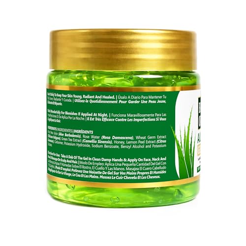 Indus Valley 100% Pure Aloe Vera Gel with Vitamin C & E for Skin & Hair | Non-Sticky Natural Aloe vera Gel - Soothes & Face Moisturizes, Irritated Skin Caused by Sunburn, Rashes (175Ml)