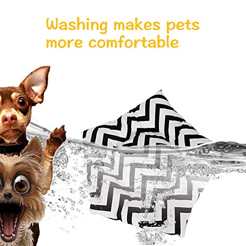 Pet Tent for Dogs Puppy Cat Bed White Canvas Dog Cute House Pet Teepee with Cushion 24inch Indoor Outdoor