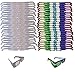 Fireworks Diffraction Glasses - 25 Rainbow Hearts (Plain White Frames) plus 25 Starburst Effect (Rave Waves Frames) - 50 Glasses Total for Fireworks, Holiday Lights, Wedding Receptions, Rave Events