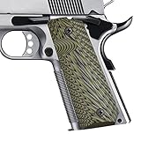 Guuun 1911 Grips Full Size Government Commander G10 Grips Ambi Safety Cut Aggressive Starburst Texturl