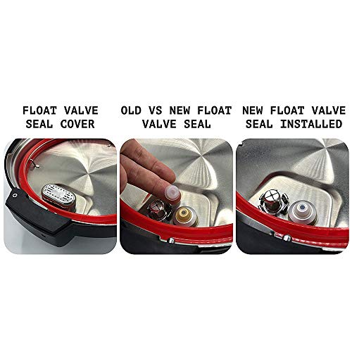 Awekris Silicone Sealing Ring Sweet & Savory Edition Instant Pot Pressure Cooker Accessory Sealant for 5 Quart & 6 Quart InstaPot Models BPA Free & Food-Safe Red & Blue 2 Pack