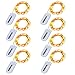 Kohree String Lights LED Copper Wire Fairy Lights, Battery Operated Starry Fairy Lights, Decor Rope Lights for Seasonal Decoration Home,Holiday, Wedding, Party(Warm White,2.2m /7.2ft) 8 Packs
