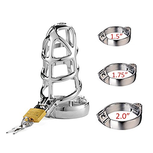 UPC 602105649216, Male Chastity Device Cage with 3 Rings and a Lock for Men Penis Bondage Sex Toys for Men