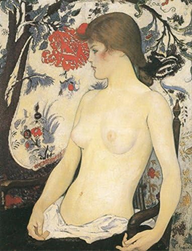 Jeune Femme Demi Nue - By Louis Anquetin - Canvas Prints 20" by 26" Unframed