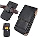 AISCELL Vertical Wallet Case Card Slots Black Leather Pouch with Swivel Belt Clip Holster for iPhone 13 Pro Max,12 Pro Max,11 Pro Max ,Xs Max,8 Plus, 7 Plus (Fit Hybrid Slim Protective Cover on)