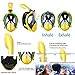 180° Snorkel Mask View for Adults and Youth. Full Face Free Breathing Design.[Free Bonuses] Cell Phone Universal Waterproof Case (Dry Bag) and Anti-Fog Wipes (BUMBOEBEE, Small/Medium)