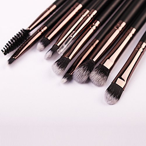 image for Real Perfection Eye Makeup Brush Set 10pcs Professional Eye shadow Bru