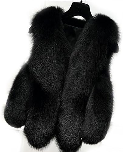 Ourfashion Women's Gilet Outwear Coat Faux Fur Vest Waistcoat Winter Fur Jacket