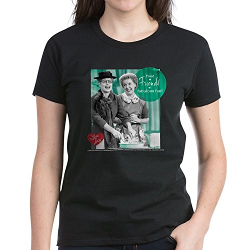 CafePress - I Love Lucy Fabulous Fun Women's Dark T-Shirt - Womens Cotton T-Shirt Black