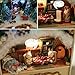 Flever Dollhouse Miniature DIY House Kit Creative Room with Furniture and Cover for Romantic Valentine's Gift(Fantasy Dream of Ice)