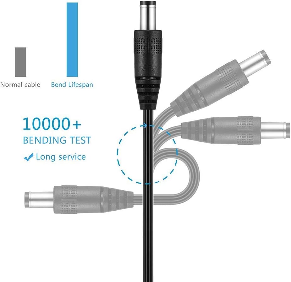 12V AC Adapter Power Supply Compatible WD Western Digital My Book Essential External Hard Drive HDD Charger Cord-6.6 Ft: Home Audio & Theater