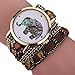 Creazy Women Girl Rhinestone Elephant Pattern Quartz Bracelet Wrist Watch (BW) primary
