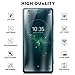 KuGi Sony Xperia XZ2 Screen Protector, 9H Hardness HD Clear Bubble Free Installation High Responsivity Easy Installation Tempered Glass for Sony Xperia XZ2 Smartphone.Transperant[2Pack]
