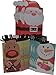 24 Christmas Party Favor Bags,Great for Toy and Cookies Santa, Reindeer & Snowman Designs, Eight of Each Design, for Holiday, Birthday, Small Gifts & trinkets, die-Cut Xmas Designs for Kids & Adults