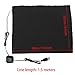 Asixx USB Heat Pad, DC 5V 3-Shift USB Electric Cloth Heater Heating Pad for Neck, Back, Abdomen, Lumbar Heating and Pet Warmer, Made of Carbon Fiber