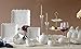 Jusalpha Cupcake Stand 3 Tier White Porcelain Cake Stand Dessert Stand Tea Party Serving Platter, Comes in a Gift Box- Free Sugar Tong (White)