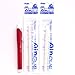 Pentel AinCLIC Stick Type Knock Eraser, Metal Red (XZE15-MB) + Eraser Refills×2 Packs/total 2 Refills(Japan Import) [Komainu-Dou Original Package]