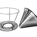 The Brewologist Pour Over Coffee Filter - Permanent, Reusable Stainless Steel Filter for the Best Coffee (2 cup)
